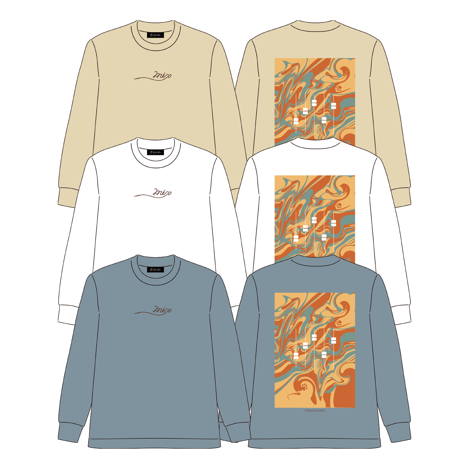 MIX ロングTシャツ | 伊東歌詞太郎OFFICIAL FANCLUB「Home Town」
