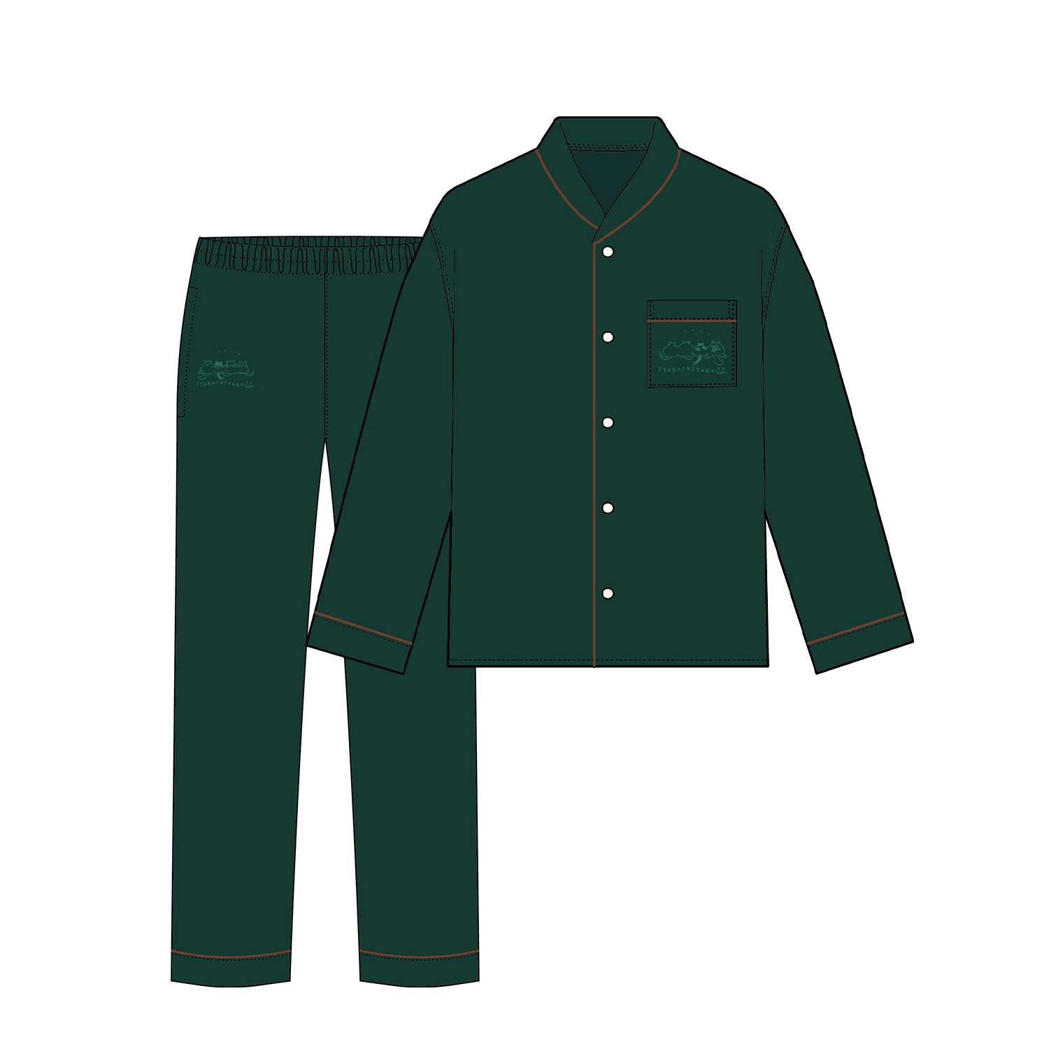 oyasumi サテンルームウェアSET